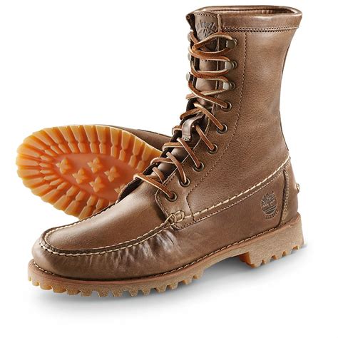 Men's Timberland® Rugged Moc - toe Boots, Light Brown - 230289, Work ...