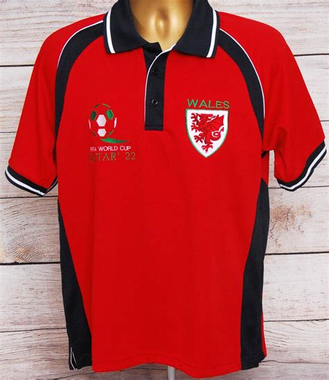 Wales World Cup 2022 Sports Polo Shirt New Welsh Fa Etsy