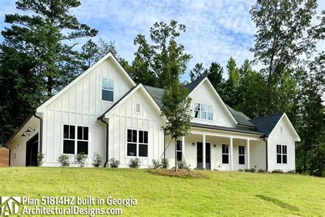 Modern Farmhouse Plan 51814HZ Comes To Life In Georgia