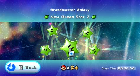 Super Mario Galaxy 2 Green Stars