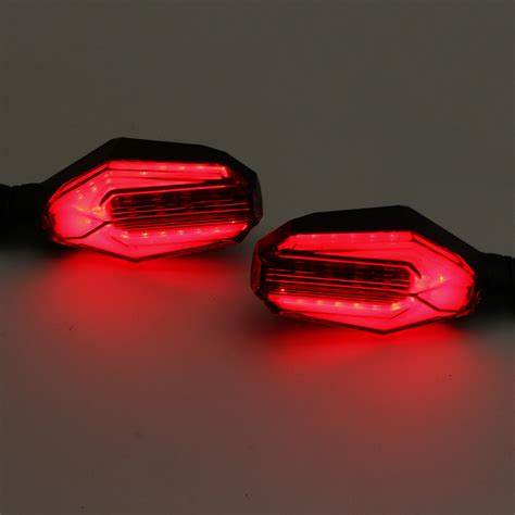 New Motorcycle Turn Signal LED Lights Universal Daytime Running Warning