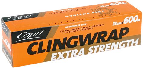 Capri” Cling Wrap Extra Strength Zip Dispenser 33cm X 600m
