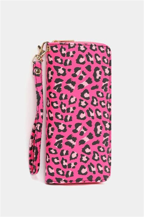 Ardene Neon Animal Print Wallet Printed Wallets Ardene Wallet