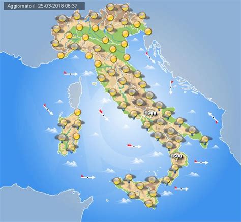 Meteo Domani 26 Marzo 2018 Tempo Instabile Con Piogge Sparse Al Centro