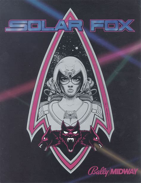 Solar Fox Bally Midway Video Game 1982 USA The Arcade Flyer