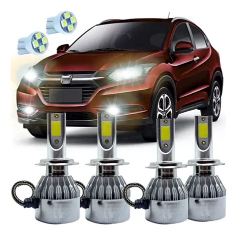 Kit Super Led Honda Hrv Farol E Milha Mebuscar Brasil