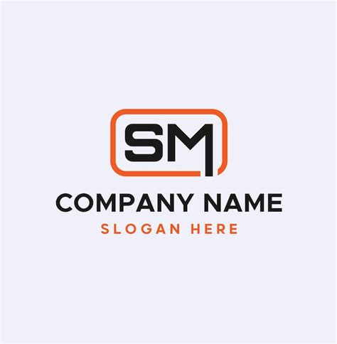 Premium Vector SM Letter Logo Design With Vector