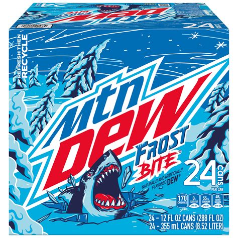 Mountain Dew Frost Bite Naturally Artificially Flavored Dew