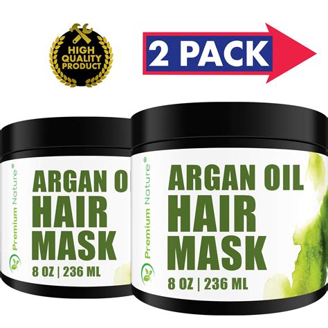 Argan Oil Hair Mask 8 OZ 2 PK - Premium Nature