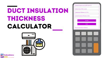 Duct Insulation Thickness Calculator Online