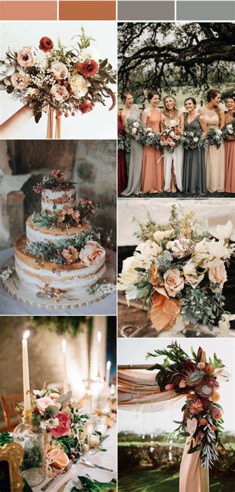 35 Sunset Dusty Orange Wedding Color Ideas 2024