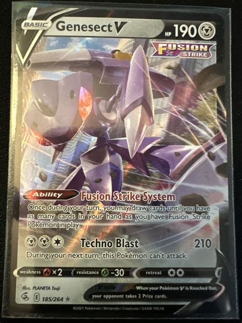 Pokémon TCG Genesect V Fusion Strike 185 264 Holo Ultra Rare eBay