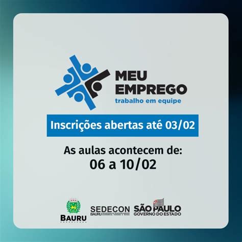 Sedecon prorroga inscrições do Programa Meu Emprego até sexta feira