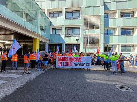 Nova Demostraci N De Forza Do Persoal De Ambulancias Na Segunda Xornada