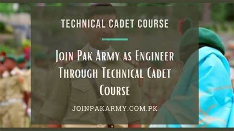 Technical Cadet Course 2024 Eligibility Criteria Selection Procedure