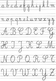 French Alphabet Writing