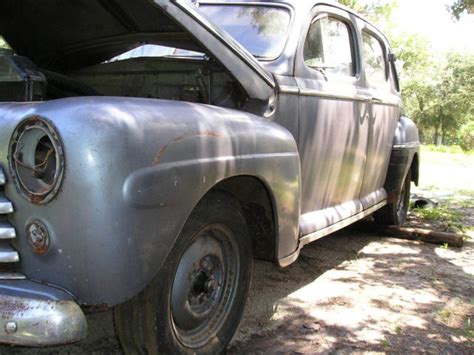 1 Owner 1947 Ford Super Deluxe 8 Sedan V8 Flathead Stick 23K Restore Or