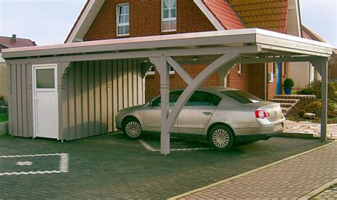 Einzelcarport mit Abstellraum HolzOn Carport und Überdachung aus