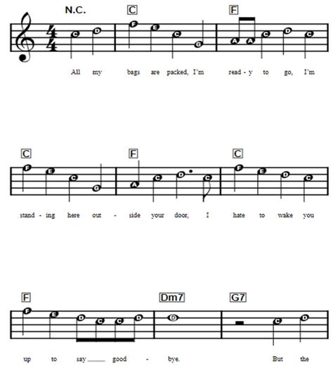 Lead sheet example - Learn Piano Chords Pro