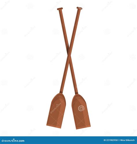 Paddles Icon Cartoon Style Vector Illustration Cartoondealer