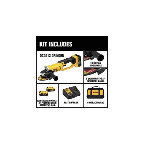 DEWALT 20V Max Angle Grinder Tool Kit, 4-1/2-Inch | SBD Affinity