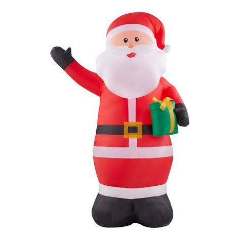 Home Accents Holiday 6 5 Ft Inflatable Santa Fits Into Any Room In