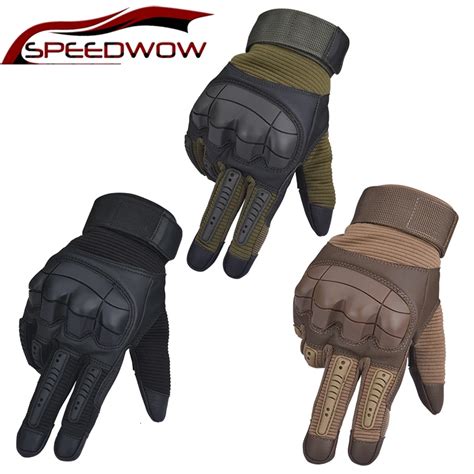 Pu Leather Touch Screen Glove Motorcycle Gloves Motocross Cycling Hard