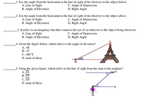 Solved It Is The Angle From The Horizontal To The Line Of Sight Of