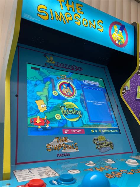 The Simpsons Arcade Up Arcade Up Piece Front Decal Sticker Etsy