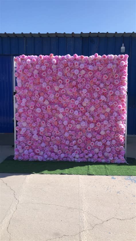 Ke Wa Wholesale Roll Up D Flower Wall Backdrop X Ft Artificial