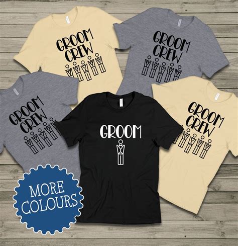 Groom And Groom Crew Group T Shirts For Stag Do Or Bachelor Party Groom