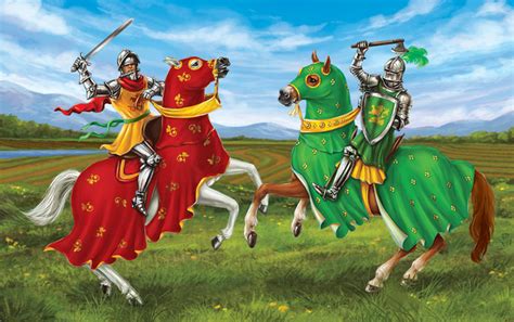 Иллюстрация Рыцари в стиле детский | Illustrators.ru
