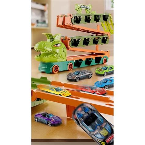 Jouets De Voitures De Dinosaures Avec Piste Dino De 82 Pouces Camion