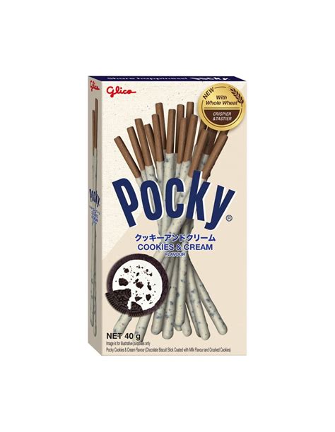 Glico Pocky Stick Cookies N Cream Biscuits G X