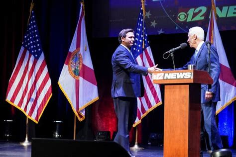 Floridas Governor Debate Desantis And Crist Face Off In Governors