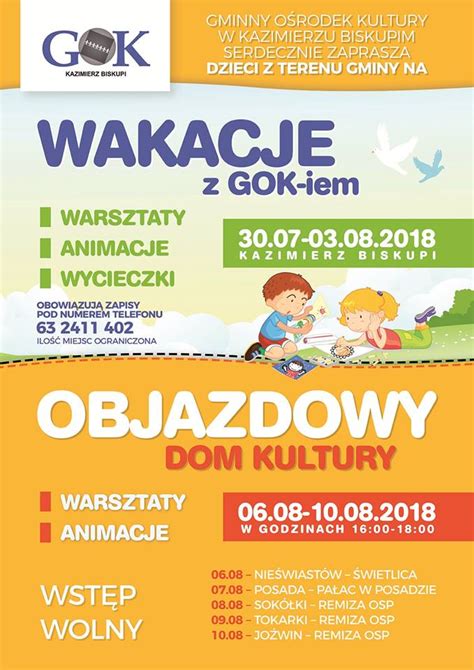 Wakacje Z Gok Iem Gminny O Rodek Kultury