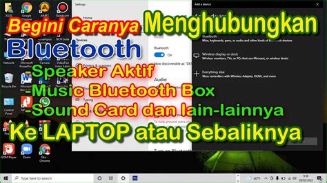 Cara Menghubungkan Speaker Bluetooth Aktif Music Bluetooth Box