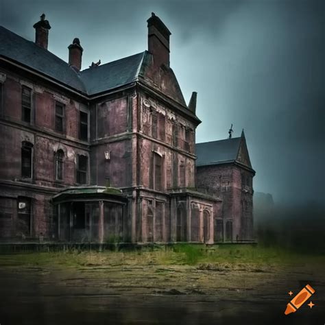 Photograph Of An Old Abandoned Hospital On A Moor