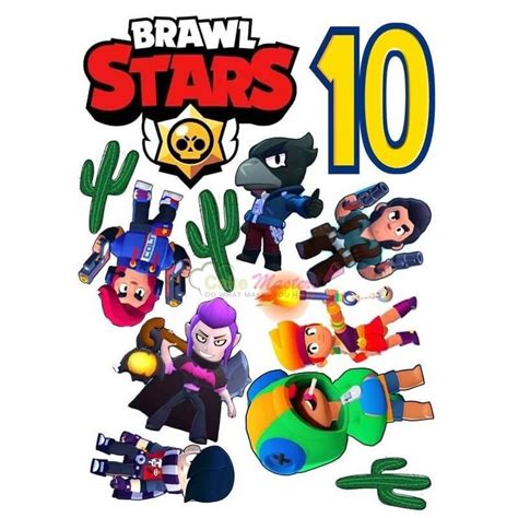 Poza Comestibila Pe Pasta De Zahar Icing Brawl Stars 00544