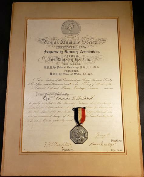 King George V Autograph Hand Signed Certificate 1904 And Silver Jubilee