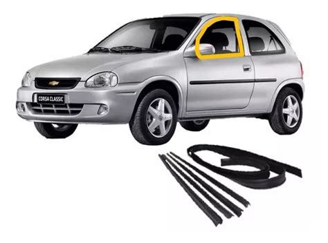 Kit Borracha Canaleta Vidro Porta Corsa 2 Pt E Pick Up 94 02