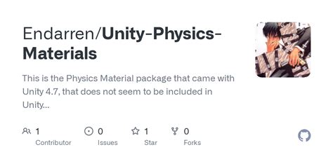 GitHub Endarren Unity Physics Materials This Is The Physics Material