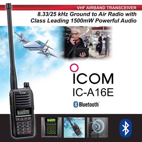 Comms Walkie Talkies Avionics Icom Ic A E Ground To Air