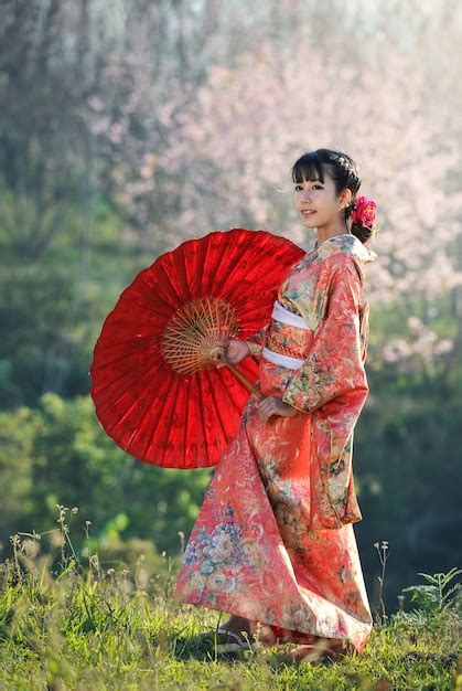 Premium Photo Attractive Asian Woman Wearing Traditional Japanese