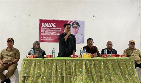 Wabup Kukar Rendi Solihin Dialog Dengan Pelaku UMKM Di Sanga Sanga