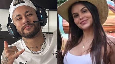 Modelo que estaria grávida de Neymar Jr exibe o barrigão em rara aparição