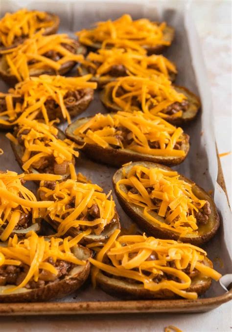 Cheeseburger Potato Skins Lemons Zest