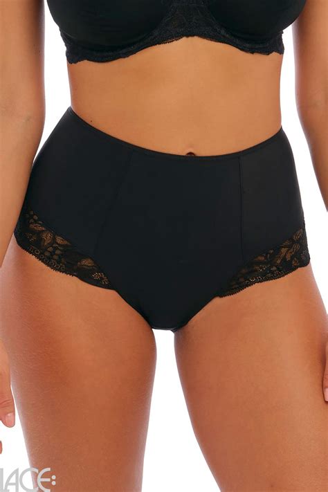Fantasie Lingerie Reflect High Waisted Brief BLACK Lace Lingerie