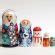 Matryoshka Stacking Doll Russian Santa Father Frost - Nesting Doll Ded ...