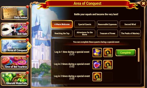 Hero Wars Guide Area Of Conquest All Questsinsights With Herowars Login